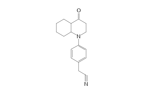 2-[4-(4-keto-2,3,4a,5,6,7,8,8a-octahydroquinolin-1-yl)phenyl]acetonitrile