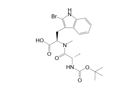 (2R)-3-(2-bromanyl-1H-indol-3-yl)-2-[methyl-[(2S)-2-[(2-methylpropan-2-yl)oxycarbonylamino]propanoyl]amino]propanoic acid