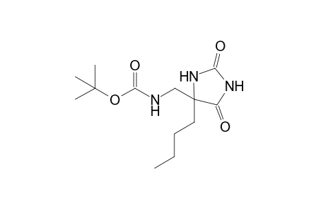 t-Butyl [(4-methylpropyl-2,5-dioxoimidazolidin-4-yl)methylcarbamate