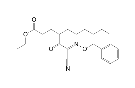 Ethyl (E)-4-(2-((benzyloxy)imino)-2-cyanoacetyl)decanoate