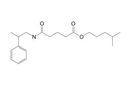 Glutaric acid, monoamide, N-(2-phenylpropyl)-, isohexyl ester