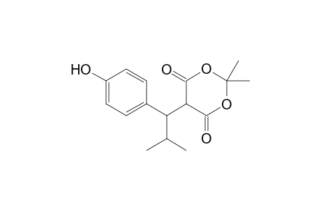 5-[1-(4-Hydroxyphenyl)-2-methylpropyl]-2,2-dimethyl-1,3-dioxane-4,6-dione