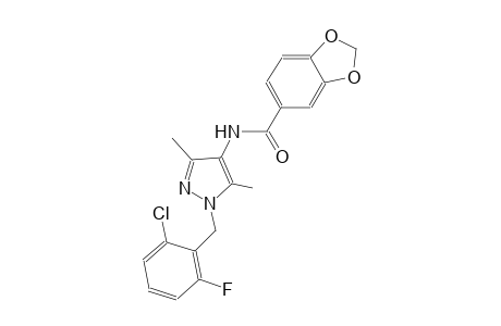 N-[1-(2-chloro-6-fluorobenzyl)-3,5-dimethyl-1H-pyrazol-4-yl]-1,3-benzodioxole-5-carboxamide