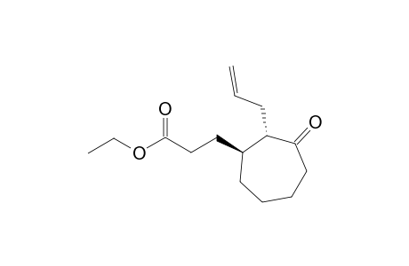 3-[(1S,2S)-2-allyl-3-keto-cycloheptyl]propionic acid ethyl ester