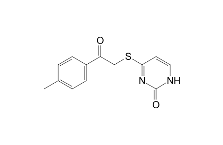 4-[(p-methylphenacyl)thio]-2(1H)-pyrimidinone
