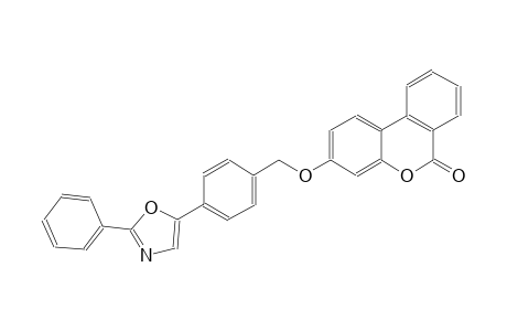 3-{[4-(2-phenyl-1,3-oxazol-5-yl)benzyl]oxy}-6H-benzo[c]chromen-6-one
