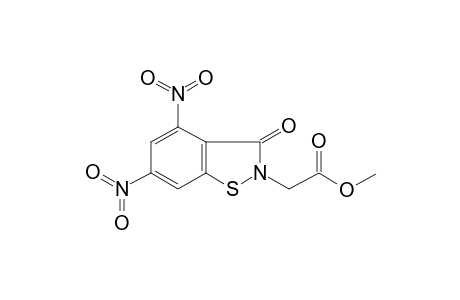 Acetic acid, 2-(3H-4,6-dinitro-3-oxo-1,2-benzisothiazol-2-yl)-, methyl ester