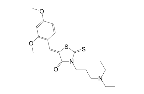 (5Z)-3-[3-(diethylamino)propyl]-5-(2,4-dimethoxybenzylidene)-2-thioxo-1,3-thiazolidin-4-one