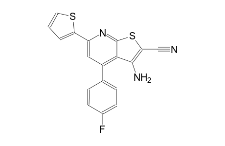 3-amino-4-(4-fluorophenyl)-6-(2-thienyl)thieno[2,3-b]pyridine-2-carbonitrile