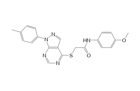 N-(4-methoxyphenyl)-2-{[1-(4-methylphenyl)-1H-pyrazolo[3,4-d]pyrimidin-4-yl]sulfanyl}acetamide