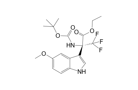 (R)-Ethyl 2-[(tert-butoxycarbonyl)amino]-2-(5-methoxy-1H-indol-3-yl)-3,3,3-trifluoropropanoate
