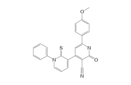 2-keto-6-(4-methoxyphenyl)-4-(1-phenyl-2-thioxo-3-pyridyl)-1H-pyridine-3-carbonitrile