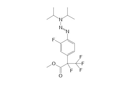 (E)-Methyl 2-(4-(3,3-diisopropyltriaz-1-en-1-yl)-3-fluorophenyl)-2,3,3,3-tetrafluoropropanoate