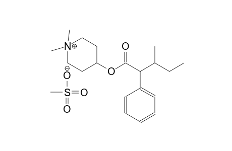 1,1-dimethyl-4-[(3-methyl-2-phenylpentanoyl)oxy]piperidinium methanesulfonate