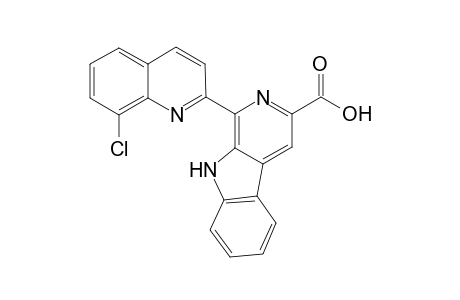 6-(8-Chloroquinolin-2-yl)pyridino[4,5-b]indole-8-carboxylic acid