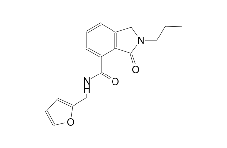 N-(2-furylmethyl)-3-oxo-2-propyl-4-isoindolinecarboxamide