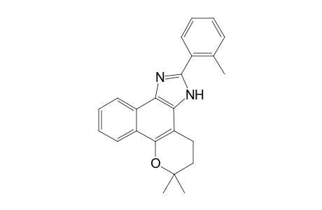 4,5-Dihydro-6,6-dimethyl-6H-2-(2'-methylphenyl)-pyran[b-4,3]naphth[1,2-d] imidazole