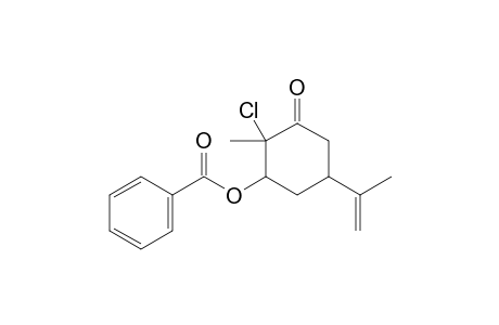 3-(Benzoyloxy)-5-(1'-methylvinyl)-2-methyl-2-chlorocyclohexan-1-one
