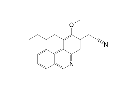 2-(1-butyl-2-methoxy-3,4-dihydrophenanthridin-3-yl)acetonitrile
