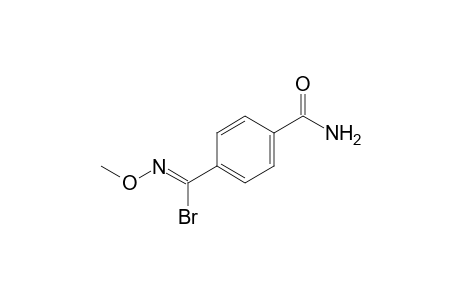(1Z)-4-aminocarbonyl-N-methoxy-benzenecarboximidoyl bromide