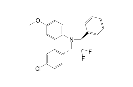 (2S,4S)-2-(4-chlorophenyl)-3,3-difluoro-1-(4-methoxyphenyl)-4-phenylazetidine