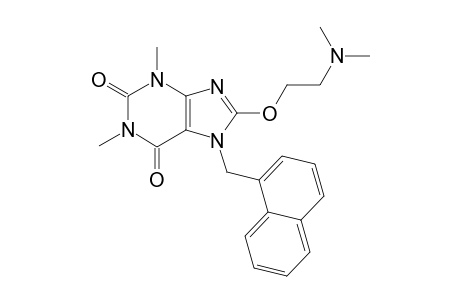 8-[2-(dimethylamino)ethoxy]-1,3-dimethyl-7-(1-naphthylmethyl)-3,7-dihydro-1H-purine-2,6-dione