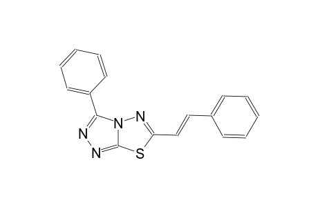 [1,2,4]triazolo[3,4-b][1,3,4]thiadiazole, 3-phenyl-6-[(E)-2-phenylethenyl]-