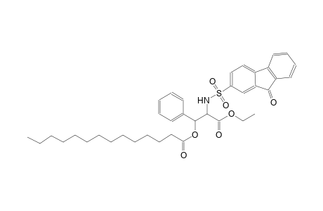 3-ethoxy-3-oxo-2-{[(9-oxo-9H-fluoren-2-yl)sulfonyl]amino}-1-phenylpropyl myristate