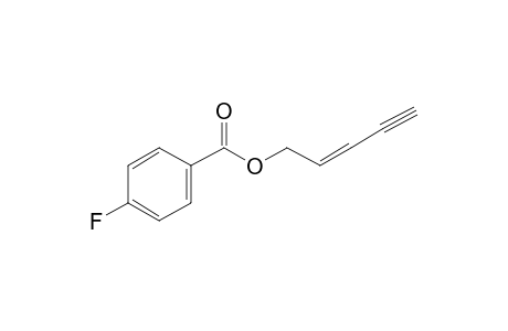 4-Fluorobenzoic acid, pent-2-en-4-ynyl ester