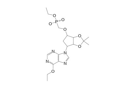 6-ETHOXY-9-[(1'-BETA,2'-ALPHA,3'-ALPHA,4'-BETA)-4'-[ETHOXY-(HYDROXY)-PHOSPHORYLMETHOXY]-2',3'-ISOPROPYLIDENEDIOXYCYCLOPENTYL]-PURINE