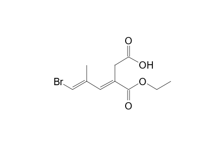 (3E,5E)-3-(Ethoxycarbonyl)-5-methyl-6-bromo-3,5-hexadienoic acid