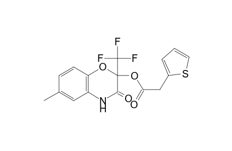 6-Methyl-3-oxo-2-(trifluoromethyl)-3,4-dihydro-2H-1,4-benzoxazin-2-yl 2-thienylacetate