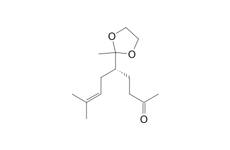 7-Nonen-2-one, 8-methyl-5-(2-methyl-1,3-dioxolan-2-yl)-, (R)-
