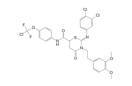 2H-1,3-thiazine-6-carboxamide, N-[4-(chlorodifluoromethoxy)phenyl]-2-[(3,4-dichlorophenyl)imino]-3-[2-(3,4-dimethoxyphenyl)ethyl]tetrahydro-4-oxo-,