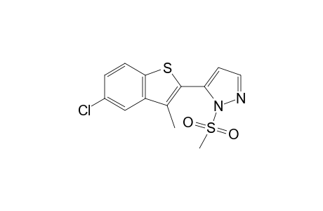 5-(5-chloro-3-methylbenzo[b]thien-2-yl)-1-(methylsulfonyl)pyrazole