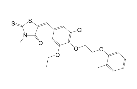 4-thiazolidinone, 5-[[3-chloro-5-ethoxy-4-[2-(2-methylphenoxy)ethoxy]phenyl]methylene]-3-methyl-2-thioxo-, (5E)-