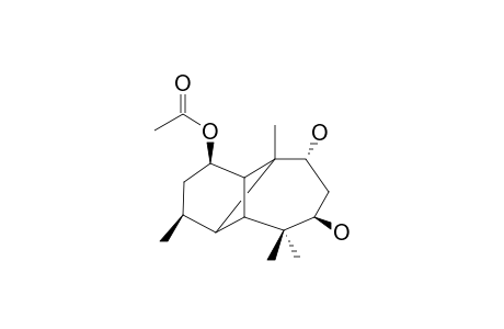 (1R,3S,4S,5S,7R,9R,10R,11R)-1-Acetyloxy-7,9-dihydroxylongipinane