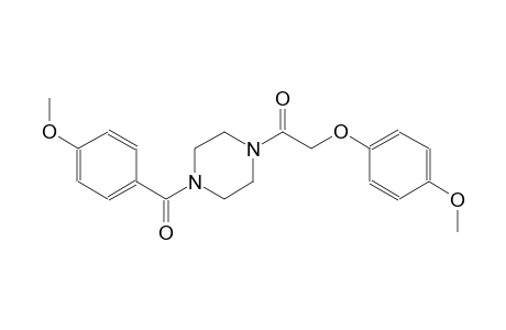 piperazine, 1-(4-methoxybenzoyl)-4-[(4-methoxyphenoxy)acetyl]-