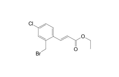 2-Propenoic acid, 3-[2-(bromomethyl)-4-chlorophenyl]-, ethyl ester, (E)-