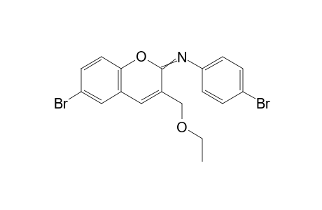 6-Bromo-3-ethoxymethyl-2-(4-bromophenyl)imino-2H-chromene