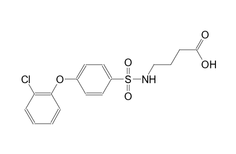 4-({[4-(2-chlorophenoxy)phenyl]sulfonyl}amino)butanoic acid