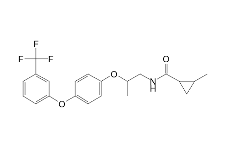 Cyclopropanecarboxamide, 2-methyl-N-[2-[4-[3-(trifluoromethyl)phenoxy]phenoxy]propyl]-