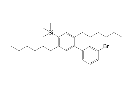 3-Bromo-2',5'-dihexyl-4'-(trimethylsilyl)biphenyl