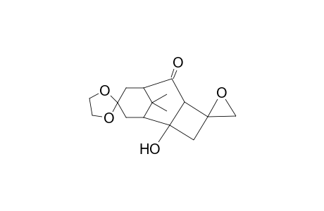 11,11-Dimethyldispiro[oxiran-1,9-1,3-dioxolan-2,9]tricyclo[5.3.1.0(2,5)]undec-2-ol-6-one