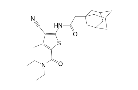 5-[(1-adamantylacetyl)amino]-4-cyano-N,N-diethyl-3-methyl-2-thiophenecarboxamide