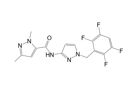 1,3-dimethyl-N-[1-(2,3,5,6-tetrafluorobenzyl)-1H-pyrazol-3-yl]-1H-pyrazole-5-carboxamide