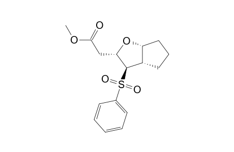 (1S*,3R*,4S*,5R*)3-[(Methoxycarbonyl)methyl]-2-oxa-4-(phenylsulfonyl)bicyclo[3.3.0]octane