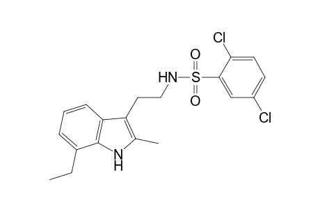 2,5-Dichloro-N-[2-(7-ethyl-2-methyl-1H-indol-3-yl)ethyl]benzenesulfonamide