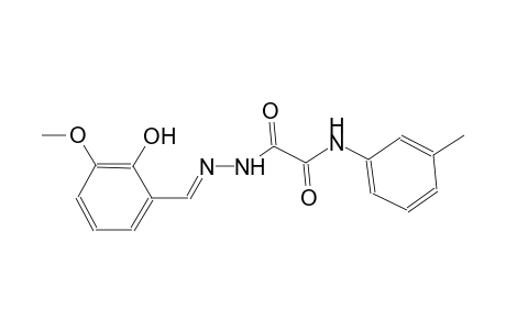 2-[(2E)-2-(2-hydroxy-3-methoxybenzylidene)hydrazino]-N-(3-methylphenyl)-2-oxoacetamide