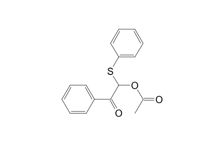 2-Oxo-2-phenyl-1-(phenylthio)ethyl acetate